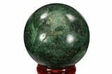 Polished Fuchsite Sphere - Madagascar #104242-1